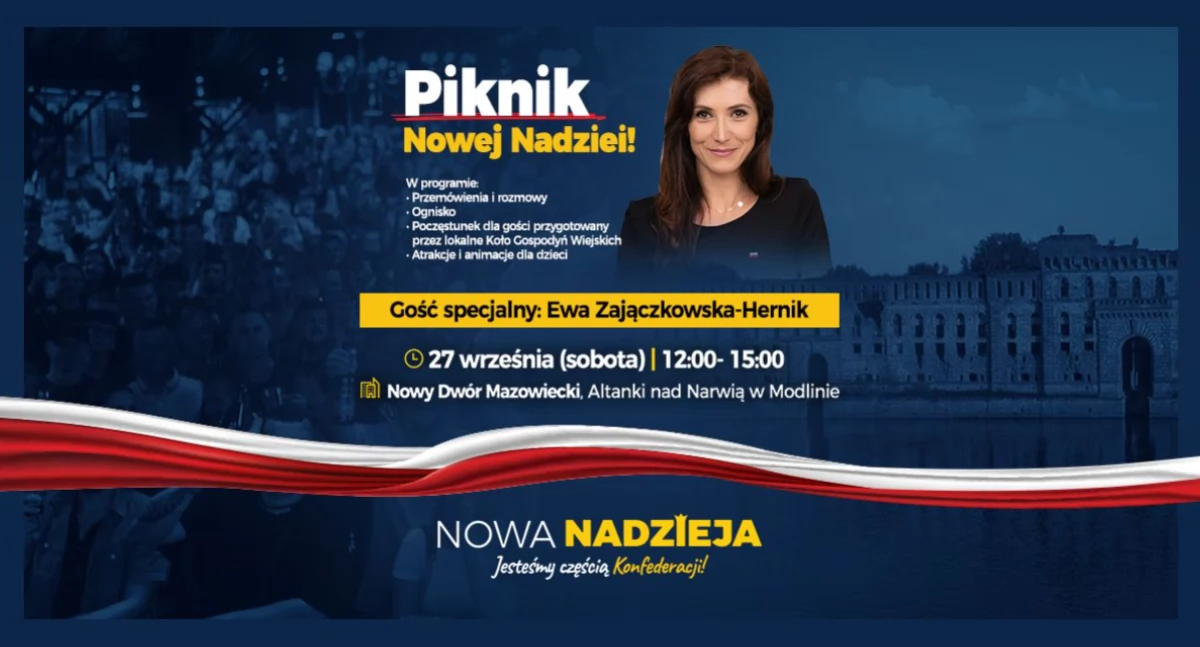 Piknik Nowej Nadziei z udziałem europosłanki Ewy Zajączkowskiej-Hernik