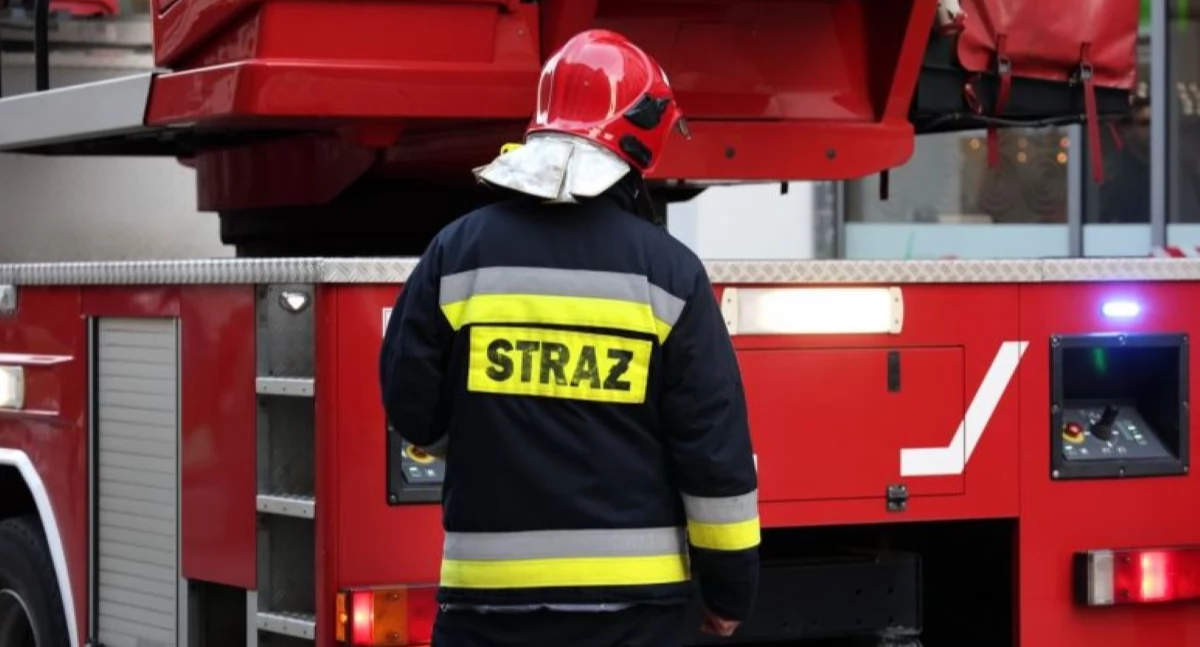 Nowy Dwór Mazowiecki. Pożar drewna na posesji przy Sukiennej. Sąsiadka przygasiła ogień przed przyjazdem strażaków