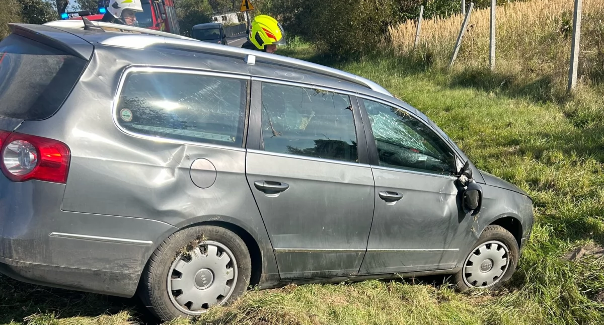 Nasielsk. Dachowanie auta z czwórką dzieci! Pijany kierowca uciekł z miejsca wypadku
