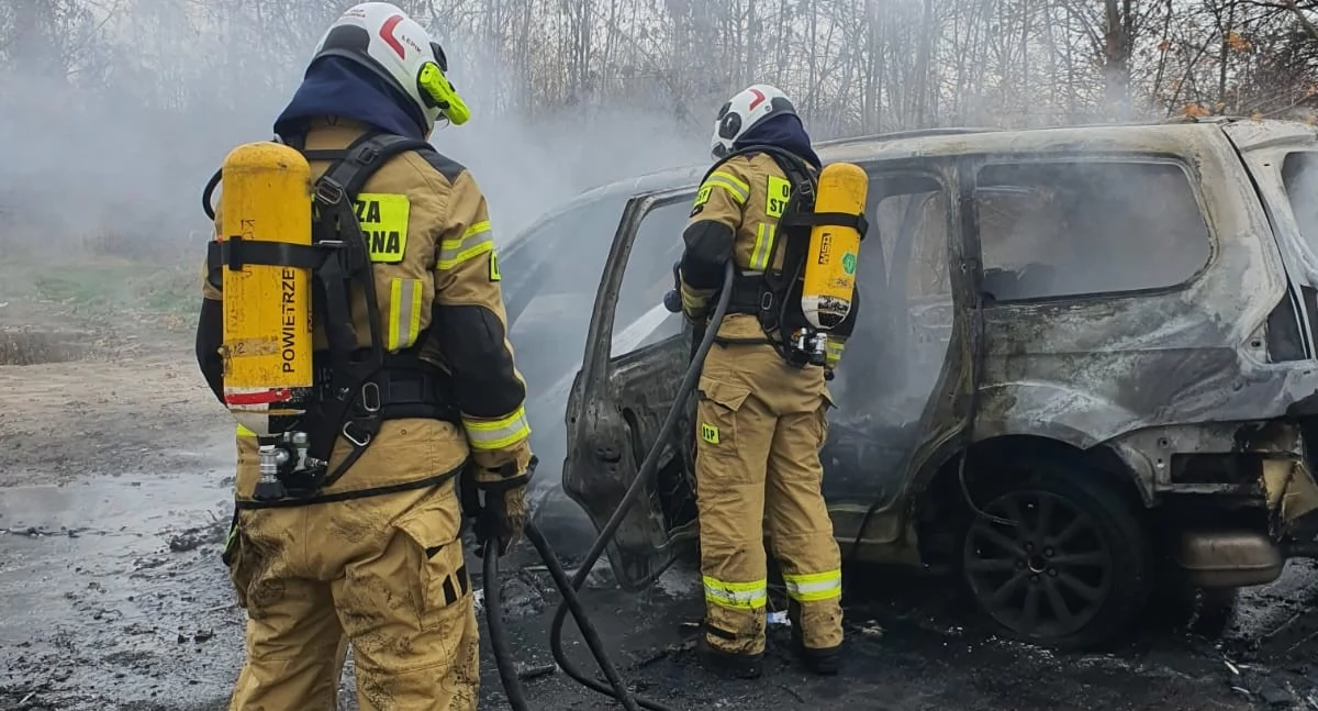 Czosnów. W Palmirach w czasie jazdy zapalił się samochód osobowy, którym podróżowały cztery osoby. Interweniowała straż pożarna i policja