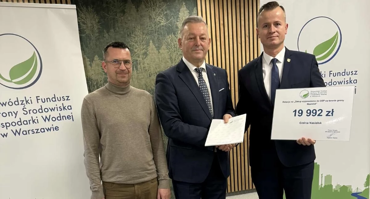 Nasielsk. Urząd Miejski pozyskał blisko 20 tys. zł wsparcia z WFOŚiGW dla trzech jednostek OSP z terenu gminy