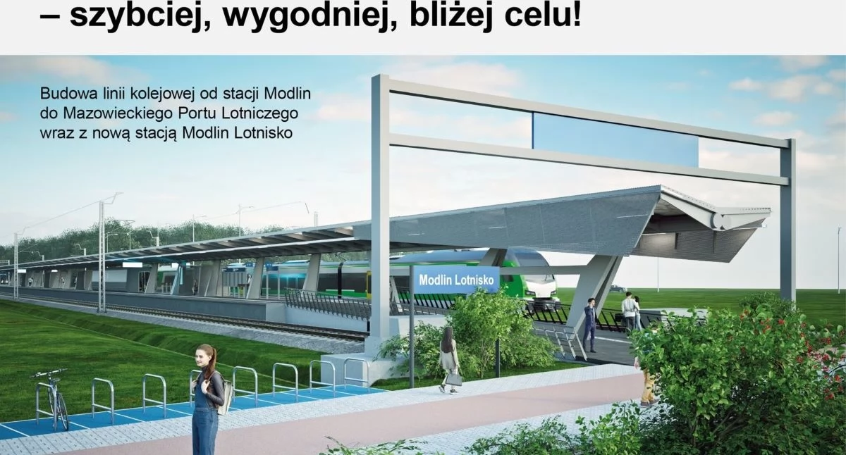 Nowa linia kolejowa do lotniska w Modlinie – inwestycja, która zmieni oblicze transportu w Mazowszu. Ruszył przetarg na budowę