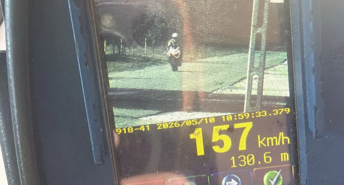 157 km/h w terenie zabudowanym. 21-letni motocyklista stracił prawo jazdy