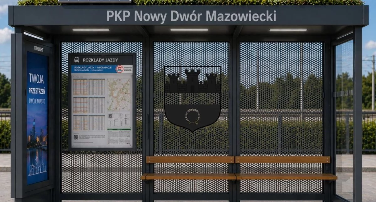 Nowy Dwór Mazowiecki. Nowoczesna wiata przy stacji PKP jeszcze w tym roku? Będzie zielony dach i oświetlenie solarne