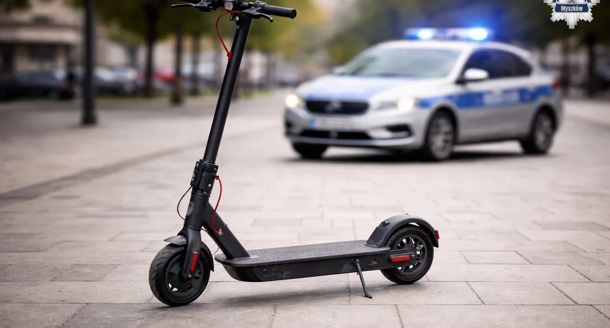 Nowy Dwór Mazowiecki. Czołowe zderzenie hulajnogi elektrycznej i roweru przy Leśnej. Dzieci miały szczęście