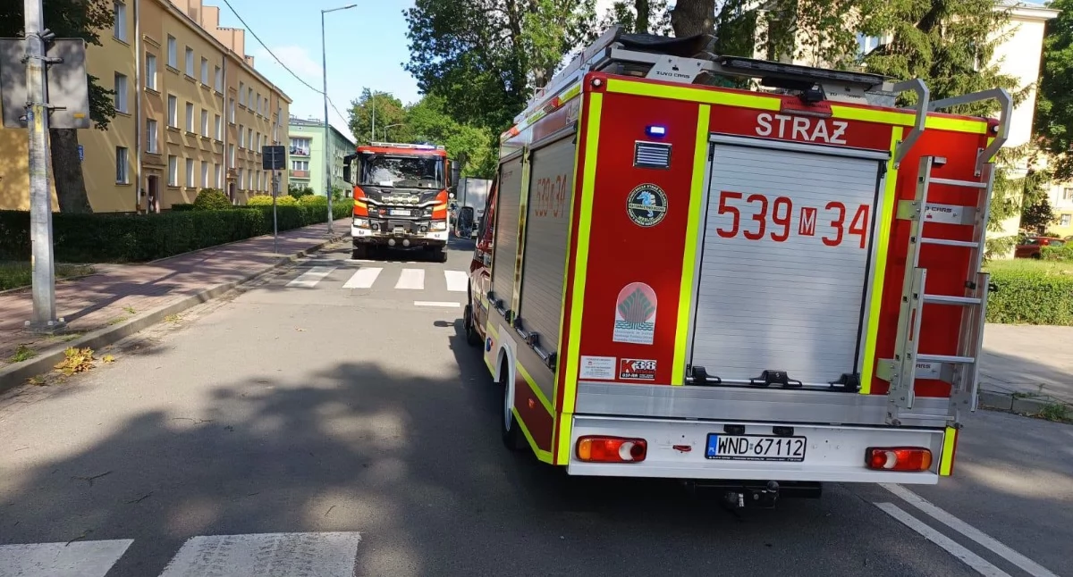 Nowy Dwór Mazowiecki. Zderzenie osobówki i dostawczaka na Warszawskiej. Groźnie wyglądało, ale wszyscy wyszli z tego bez obrażeń