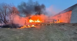 Czosnów. Pożar budynku gospodarczego w Cybulicach. Z&hellip;