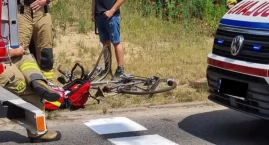 Nowy Dwór Mazowiecki. Zderzenie osobówki z rowerzyst&hellip;