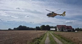 Nasielsk. Około 80-letni spadochroniarz ranny po sko&hellip;