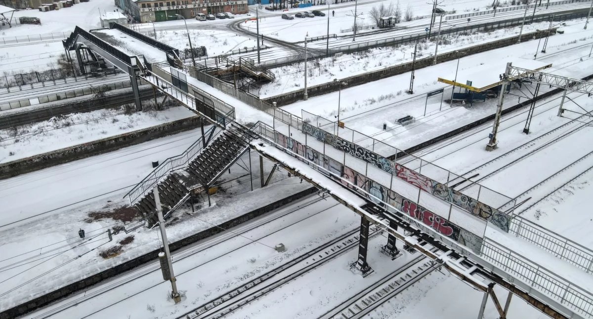 Będzie nowa kładka na peron Gdańsk Stocznia. Budowa potrwa długo