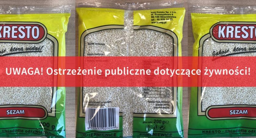 Niebezpieczne bakterie w sezamie: Sanepid nakazał wycofanie produktu