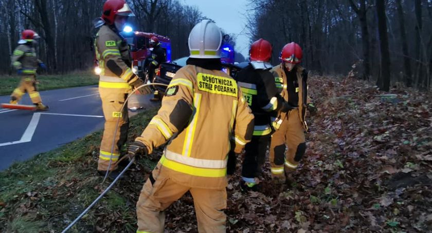 Wypadek na drodze Maków - Skierniewice
