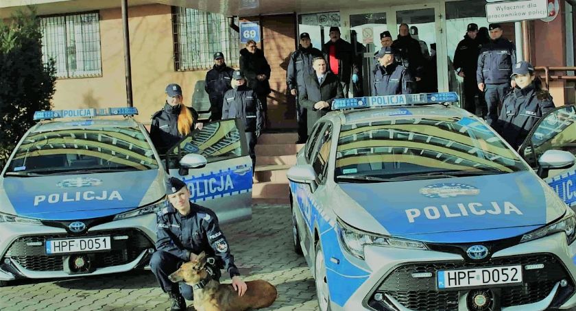 Auta hybrydowe w skierniewickiej policji - jest też nowy pracownik 