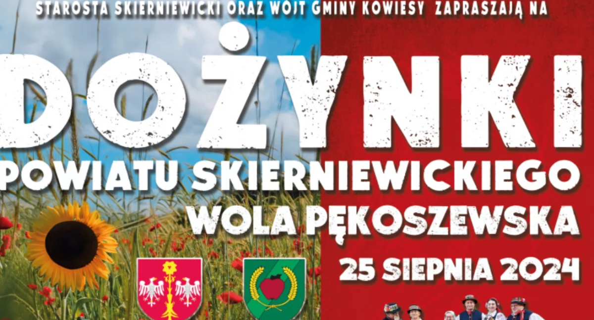Dożynki Powiatu Skierniewickiego 2024, czyli Wielkie Święto Plonów w Woli Pękoszewskiej