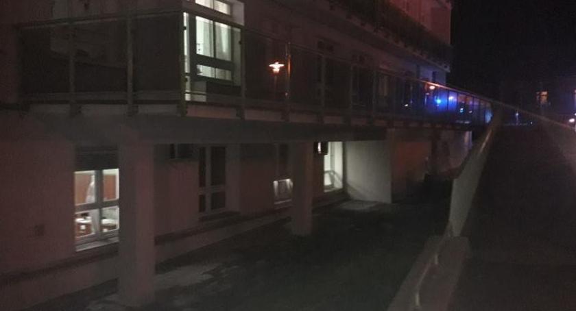 Pożar w przyszpitalnym budynku technicznym- ewakuacja Oddziału Dziecięcego 