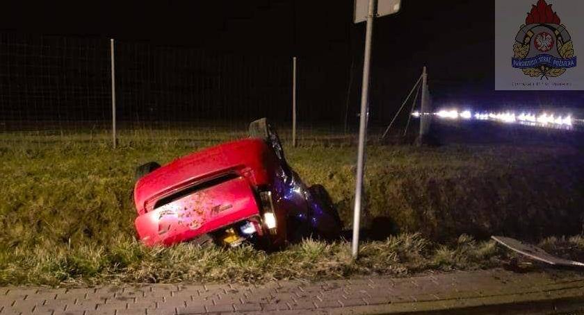 Wypadek na autostradzie A2 koło Mogił
