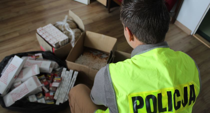 Nielegalne wyroby tytoniowe zabezpieczone przez skierniewicką policję