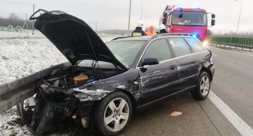 Poranny wypadek na 398 km trasy S8