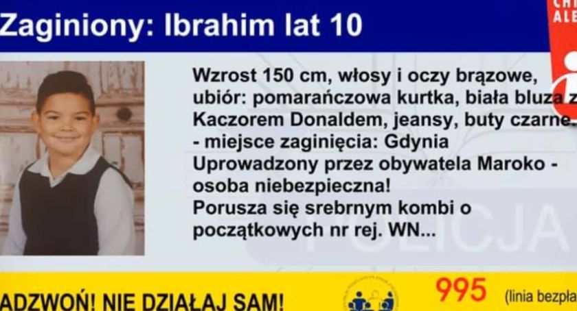 Child Alert. Uprowadzony 10-letni Ibrahim 
