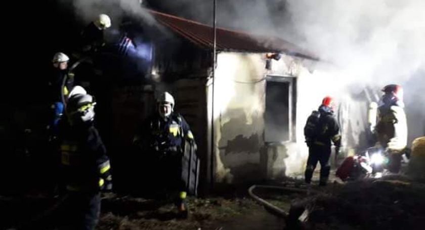Pożar budynku przy ul. Łódzkiej