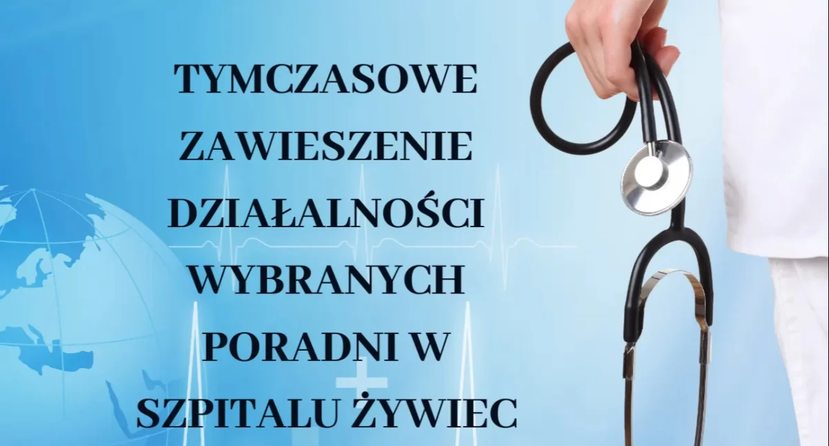 Tymczasowe Zawieszenie Działalności Wybranych Poradni w Szpitalu Żywiec