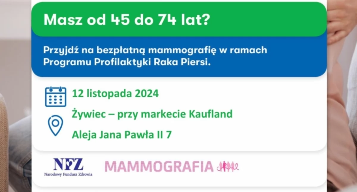 **Zadbaj o zdrowie – skorzystaj z bezpłatnej mammografii!**