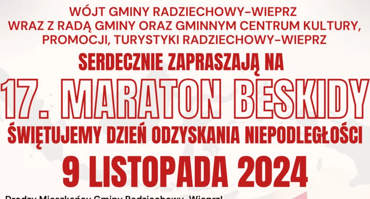 17.Maraton Beskidy i 16.Rajd Nordic Walking.