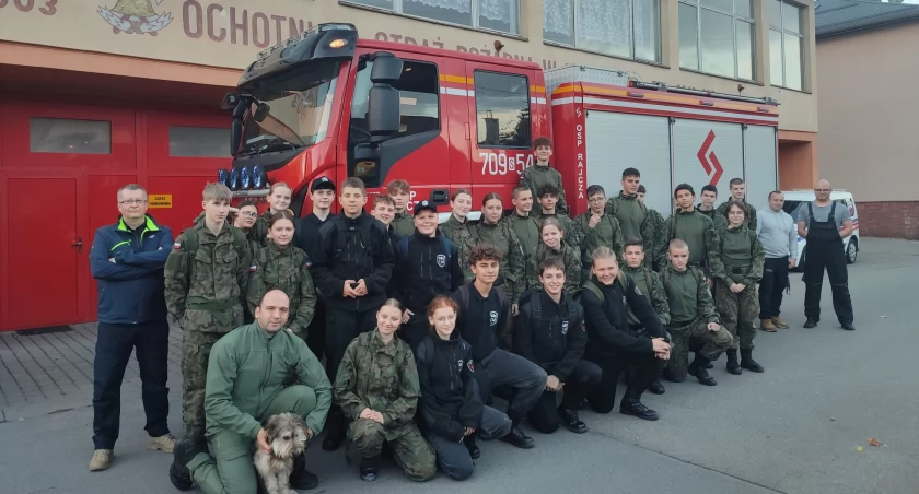 Szkolenie klas mundurowych - OSP Rajcza 