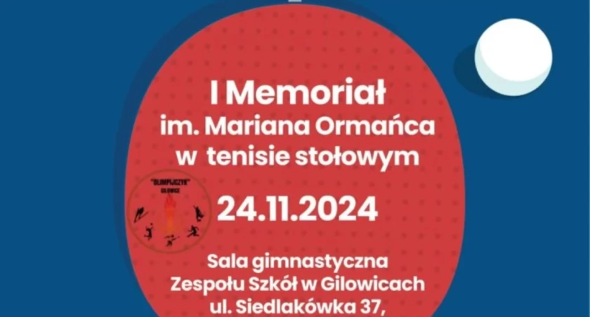 I Memoriał im. Mariana Ormańca w Tenisie Stołowym 24 listopada 2024 - turniej dla amatorów i zawodowców, nagrody i szczegóły. Zgłoszenia do 20 listopada 2024!