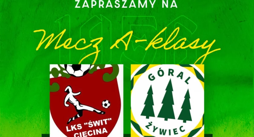Zapowiedź Meczu: Góral 1956 Żywiec vs. LKS Świt Cięcina - Konfrontacja w A Klasie Podokręgu Żywiec, 09.11.2024, 13:00 - Emocje na stadionie Jana Pawła II. Zobacz i wesprzyj swoją drużynę!