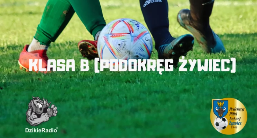 Kolejka B-klasy w Żywcu: zwycięstwa LKS Pewel Ślemieńska i LKS Magórka Czernichów-Tresna, triumf LKS Łucznik Żywiec 