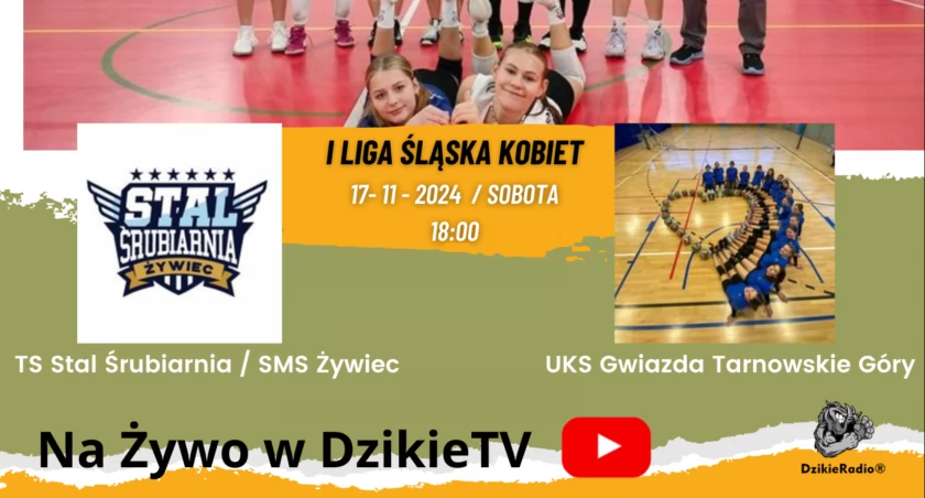 Niedzielne Spotkanie w Żywcu: I Liga Śląska Kobiet - TS Stal Śrubiarnia/SMS Żywiec vs UKS Gwiazda Tarnowskie Góry | 17 listopada o 18:00 | Transmisja na żywo | emocjonująca rywalizacja