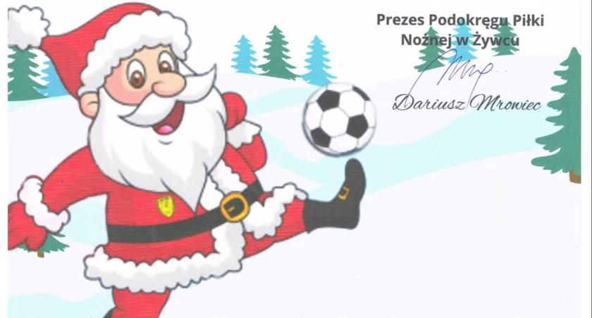 Mikołajkowy Turniej Piłkarski w Żywcu - zapraszamy na wydarzenie sportowe 7 grudnia 2024 roku! Serdecznie zapraszamy wszystkich miłośników piłki nożnej na turniej organizowany pod honorowym patronatem Starosty Żywieckiego i Burmistrza Miasta Żywiec. 