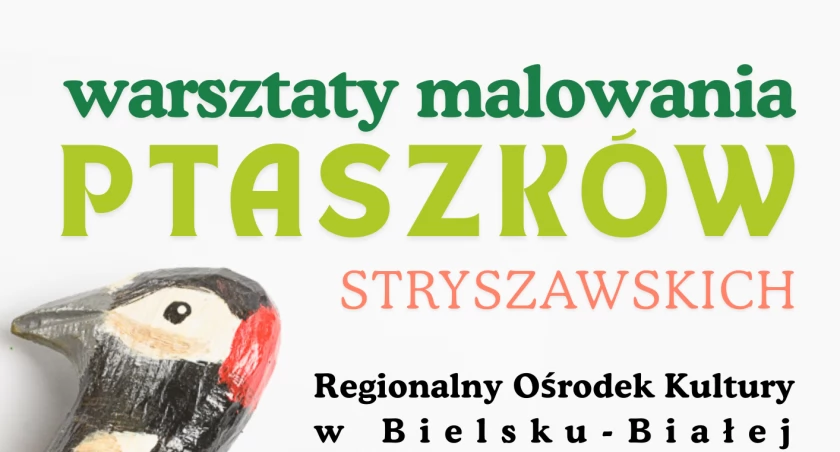 Warsztaty malowania ptaszków stryszawskich oraz promocja płyty Muzyka Beskidów Czesława Węglarza - informacje o wydarzeniach w Regionalnym Ośrodku Kultury. Wystawy i nowości w Galerii Sztuki ROK - zapowiedź. Grudniowe premiery: Wirtualne Centrum Besk