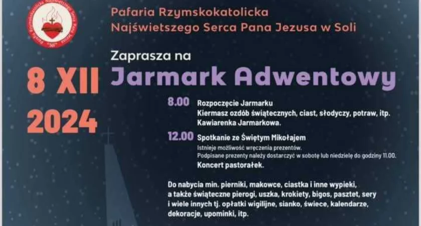 Jarmark Adwentowy w Soli - wyjątkowa okazja na zakup świątecznych specjałów i prezentów