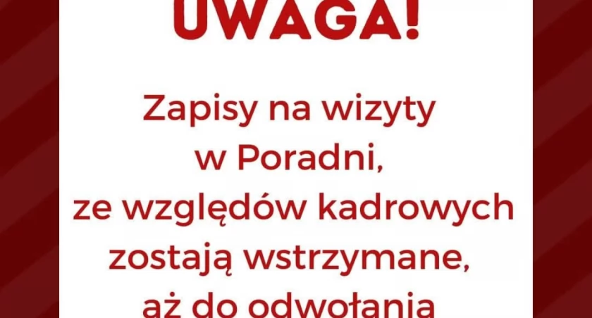 Wstrzymanie zapisów do Poradni Psychologiczno-Pedagogicznej w Żywcu 
