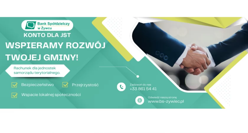 Oferta Banku Spółdzielczego w Żywcu dla JST - wspieramy rozwój Twojej gminy. Zabezpieczenie, przejrzystość, wsparcie społeczności 