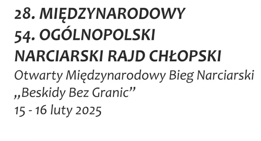 28. Międzynarodowy, 54. Ogólnopolski Narciarski Rajd Chłopski Otwarty Międzynarodowy Bieg Narciarski 