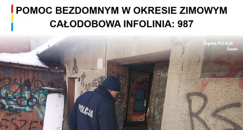 Starostwo Powiatowe w Żywcu zwraca uwagę na problem przetrwania zimy przez osoby bezdomne i ubogie. 