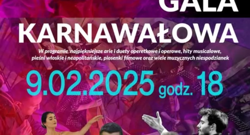Wielka Gala Karnawałowa – Muzyczna Uczta w Miejskim Centrum Kultury