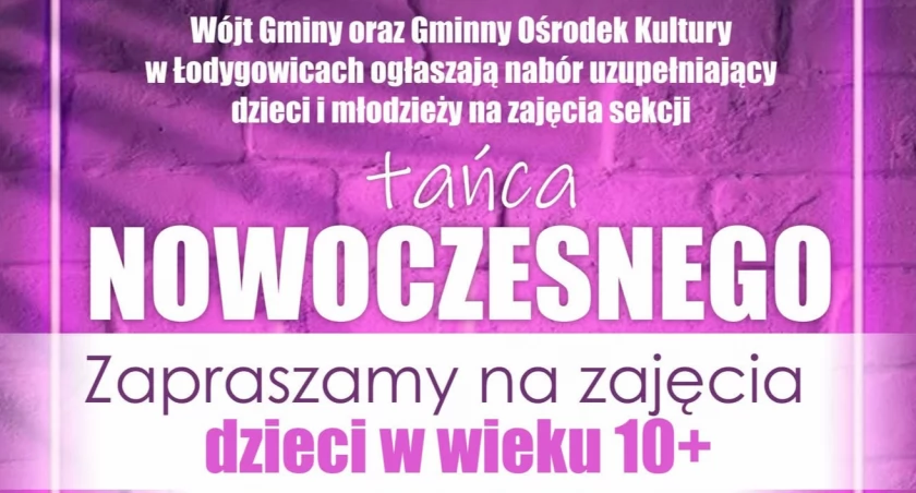 Nabór uzupełniający na zajęcia tańca nowoczesnego dla dzieci w Łodygowicach! 