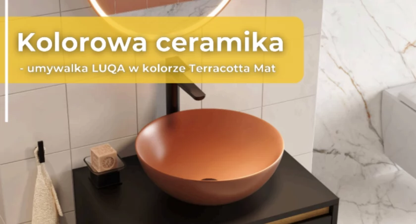 Umywalka nablatowa LUQA - elegancja i styl w kolorze Terracotta Mat | Excellent