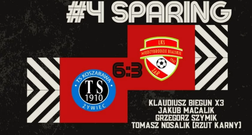 TS Koszarawa Żywiec rozkręca się przed rundą rewanżową A-klasy! Hattrick Bieguna i moc ofensywy w sparingu zapowiadają walkę o czołowe lokaty!