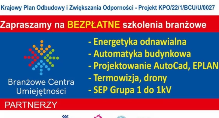 Bezpłatne szkolenia dla dorosłych w Branżowym Centrum Umiejętności w Żywcu 