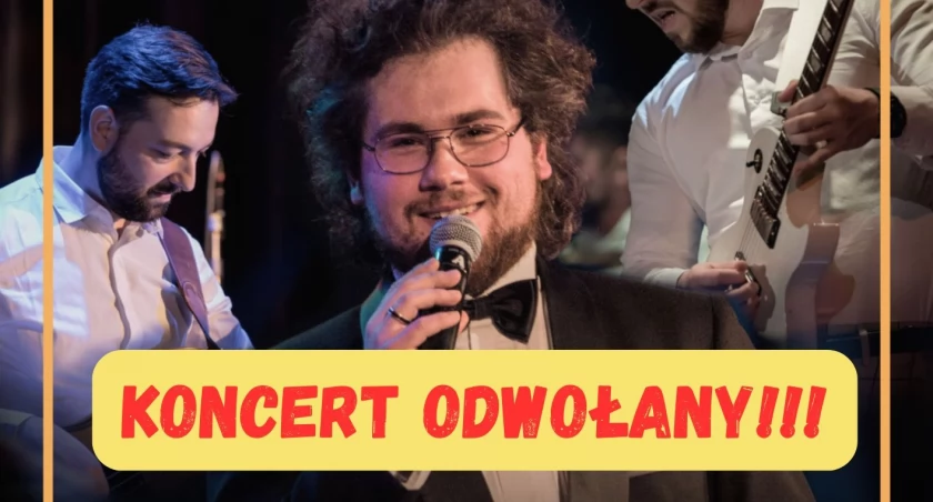 Informacja o odwołaniu koncertu! W Miejskim Centrum Kultury w Żywcu.
