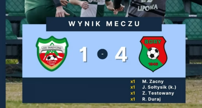 Bory Pietrzykowice pokonują LKS Skrzyczne Lipowa 4:1 przed ligą!