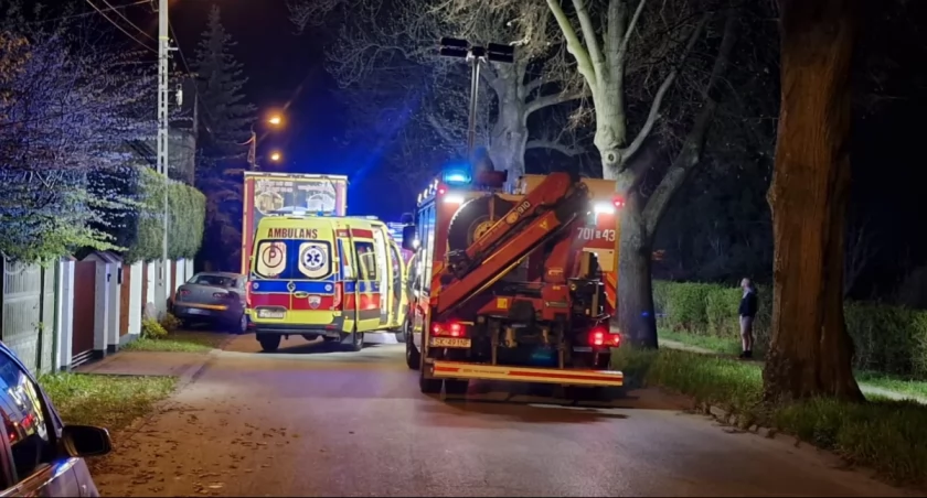 Poważny wypadek na ulicy Klonowej w Żywcu 