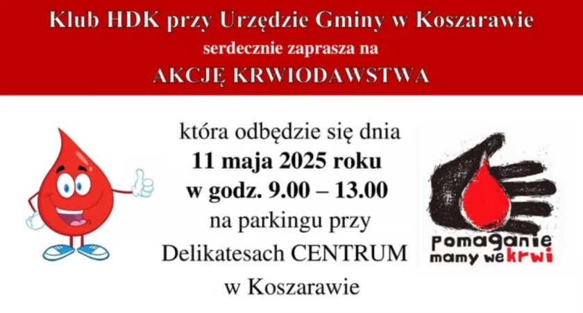 Akcja krwiodawstwa w Koszarawie – dołącz i podziel się życiem !