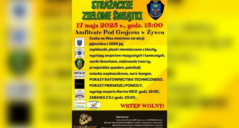 Strażackie Zielone Świątki – rodzinne świętowanie pod Grojcem już 17 maja