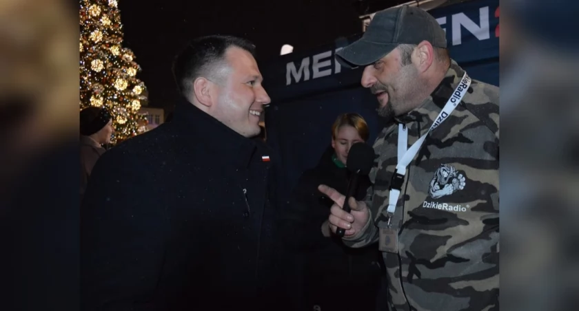  Wiec wyborczy Sławomira Mentzena w Bielsku-Białej – finał kampanii Konfederacji na południu kraju